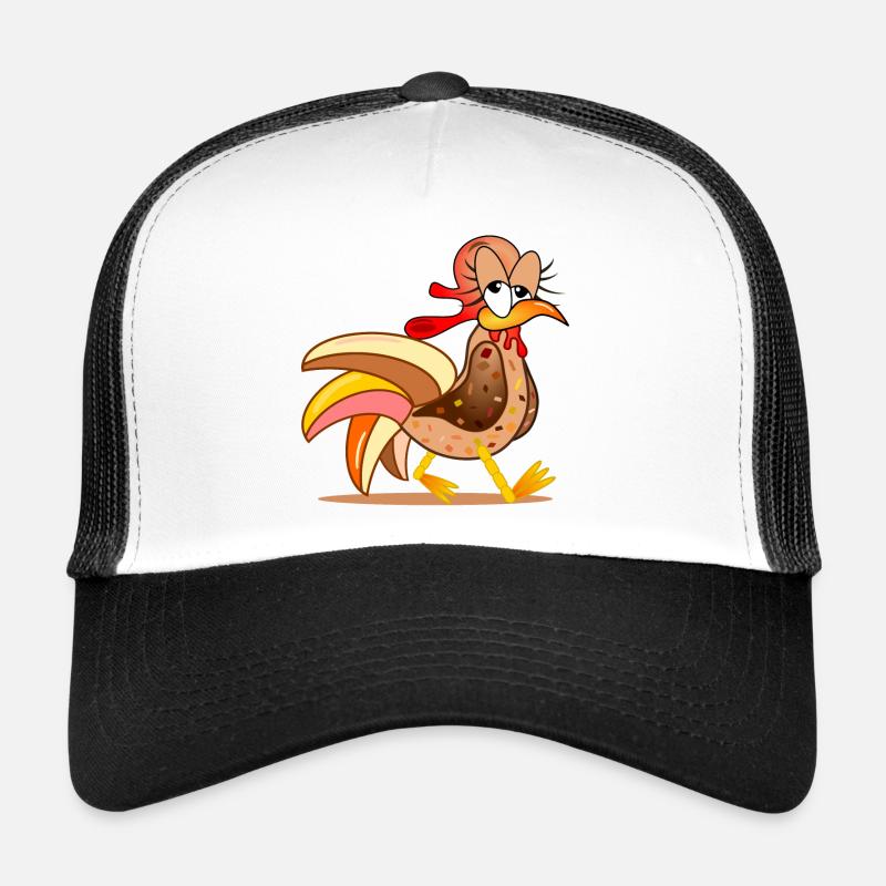 CHICKEN COOP CHICKENS COMIC Trucker Cap