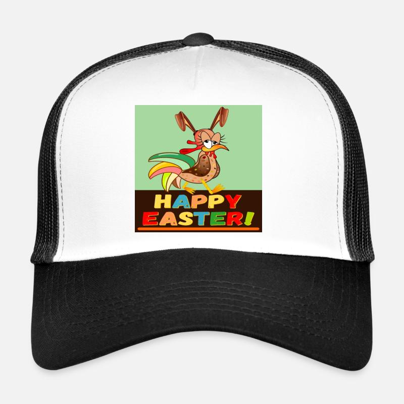 HAPPY EASTER RABBIT EARS | CHICKEN COSTUME Trucker Cap