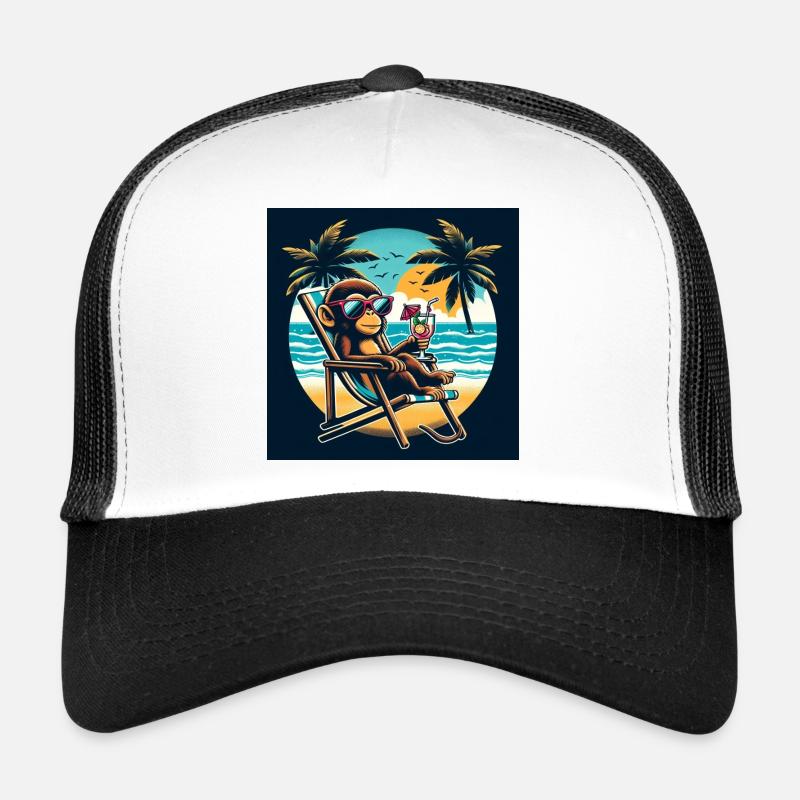 Singe de plage Casquette trucker 