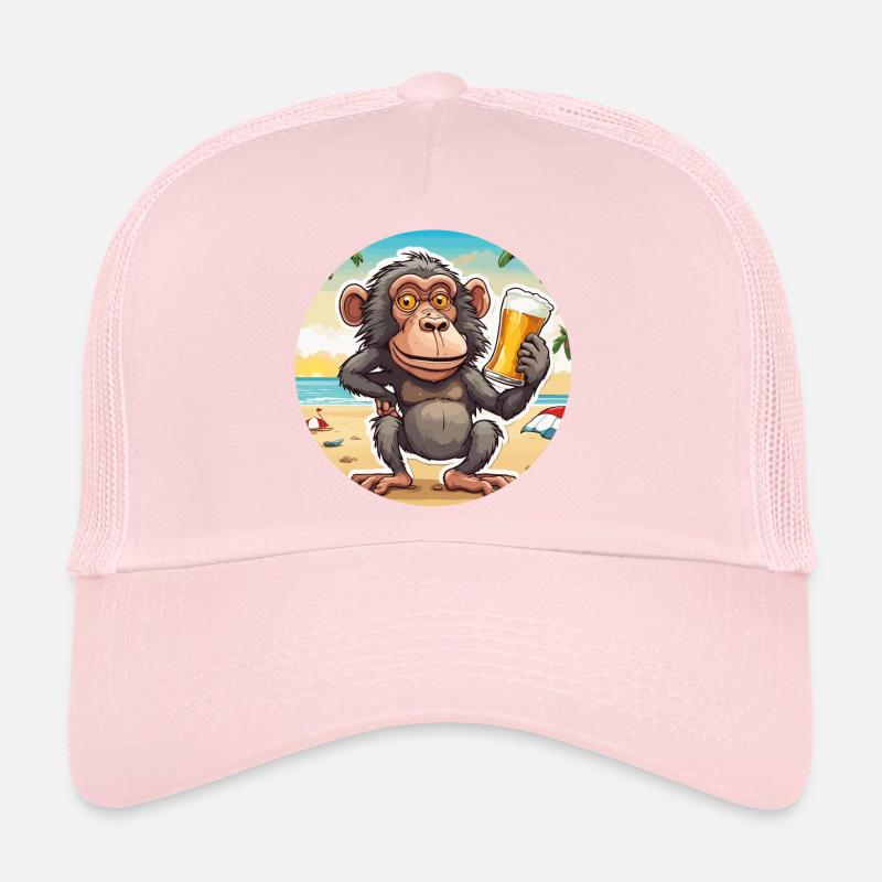 Affe / Tier / Zoo / Babian / Wild / Comic Trucker Cap