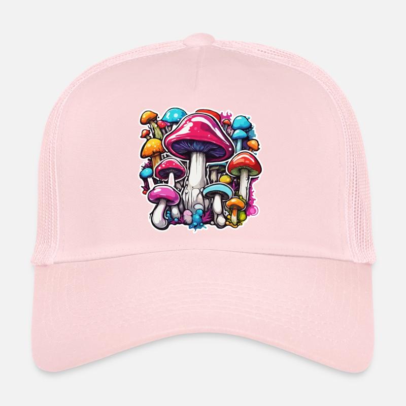 Mushroom / Mushroom / Meadow / Forest / Goa / Psy Trucker Cap