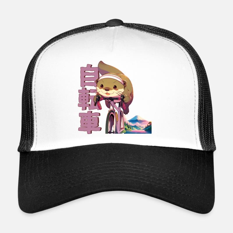 Anime Manga Cyclisme Loutre Casquette trucker 