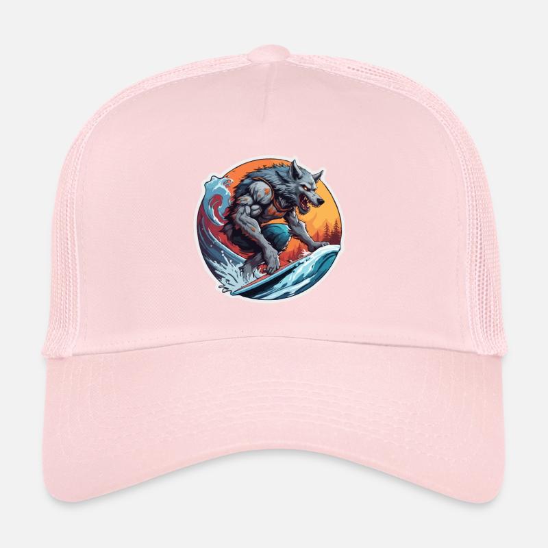 Loup-garou / Pleine lune / Créature / Transformation / Malédiction Casquette trucker 