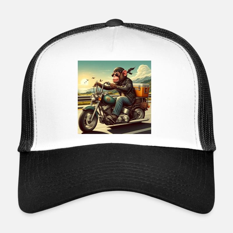 Singe à moto Casquette trucker 