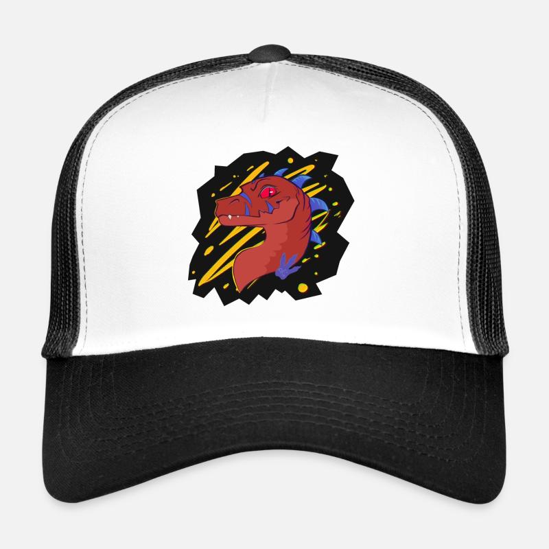 Firia, die Chimäre (von Derpy Fox) - Trucker Cap - Weiß/Schwarz