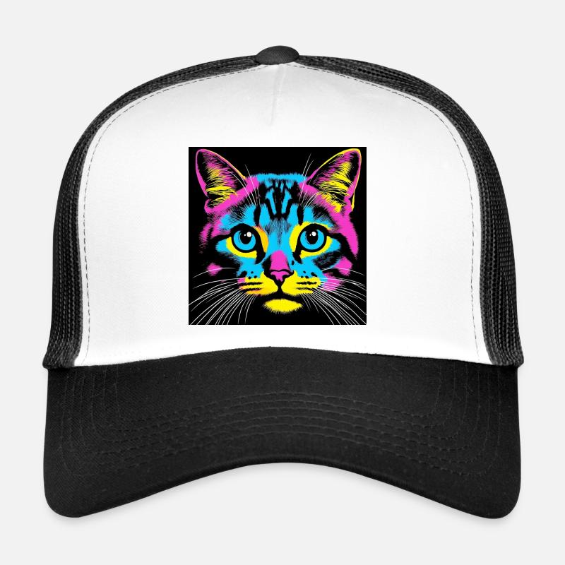 Cat Pop Art Trucker Cap