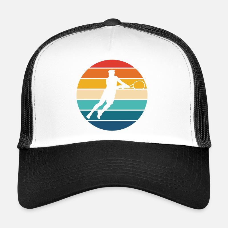Tennis - Trucker Cap - Weiß/Schwarz