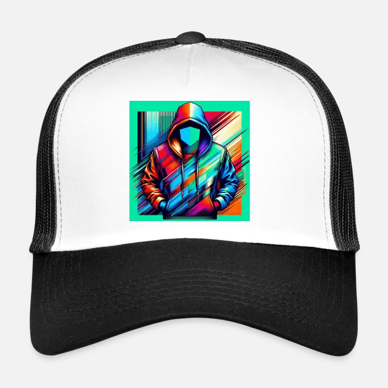 Cyber Puls - Trucker Cap - Weiß/Schwarz