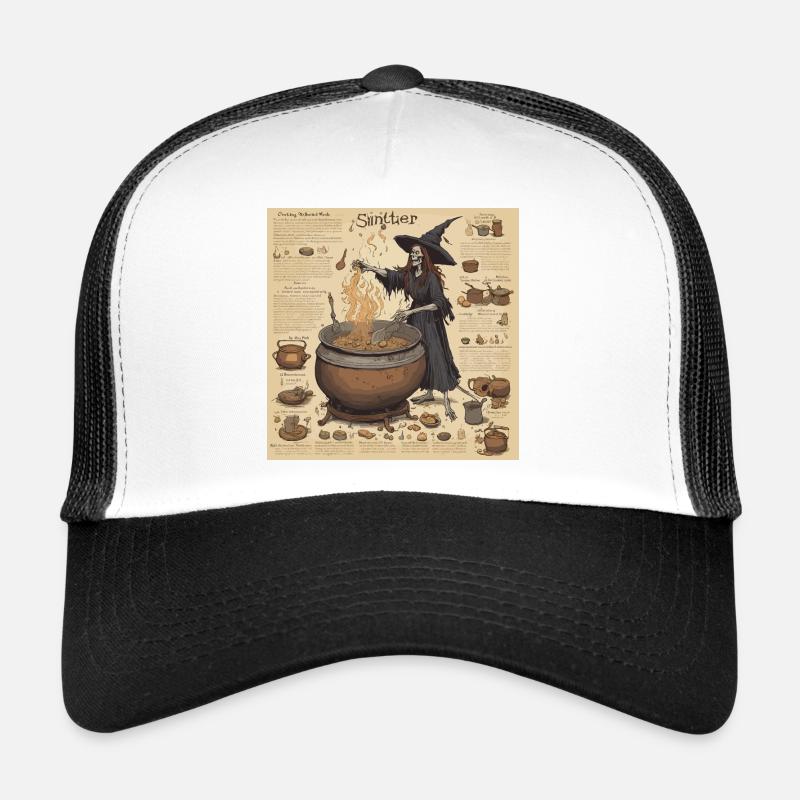 Witch's Handbook / Spellbook / Halloween / Autumn Trucker Cap
