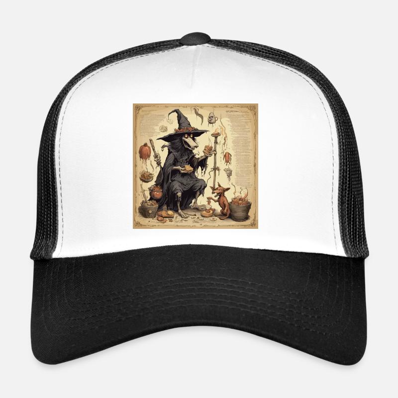 Witch's Handbook / Spellbook / Halloween / Autumn Trucker Cap