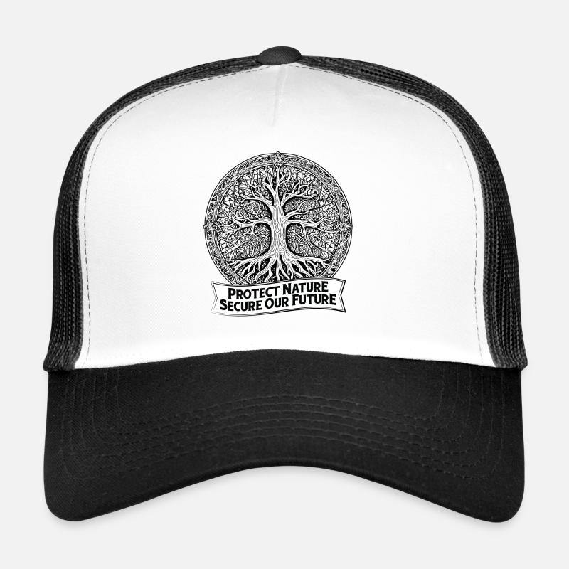Nature - Casquette trucker - blanc/noir