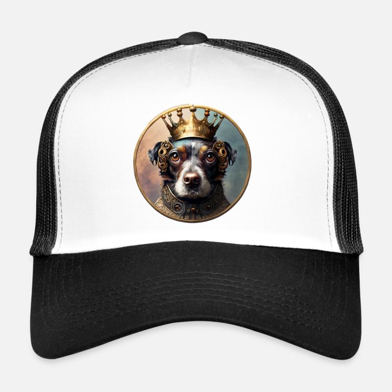 Chien royal à couronne Casquette trucker 