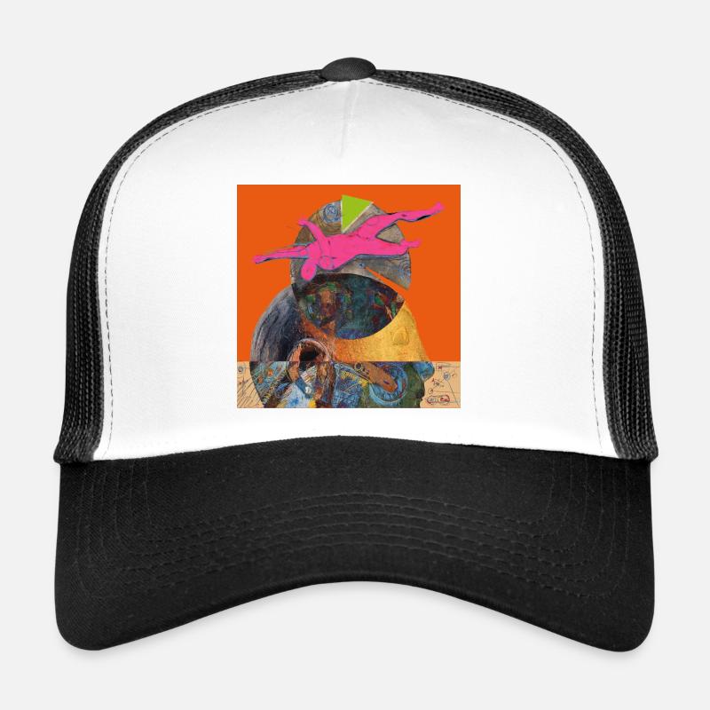 RÊVE - Casquette trucker - blanc/noir