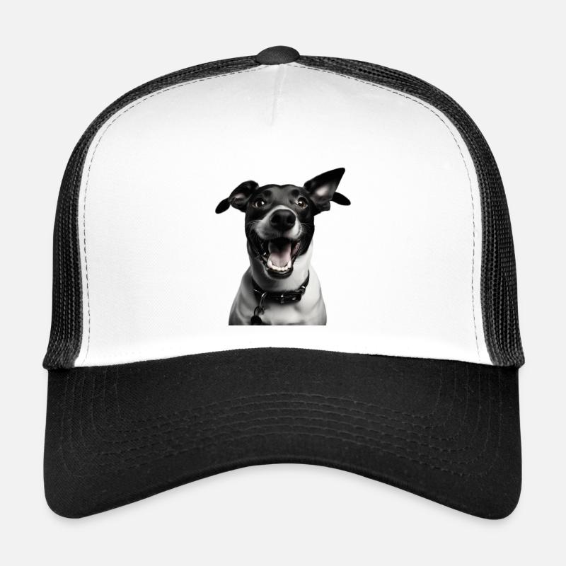 Chien Noir & Blanc Casquette trucker 