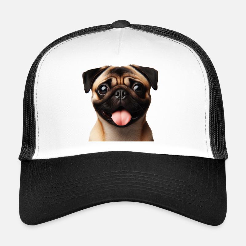 Ein glücklicher Mops Trucker Cap