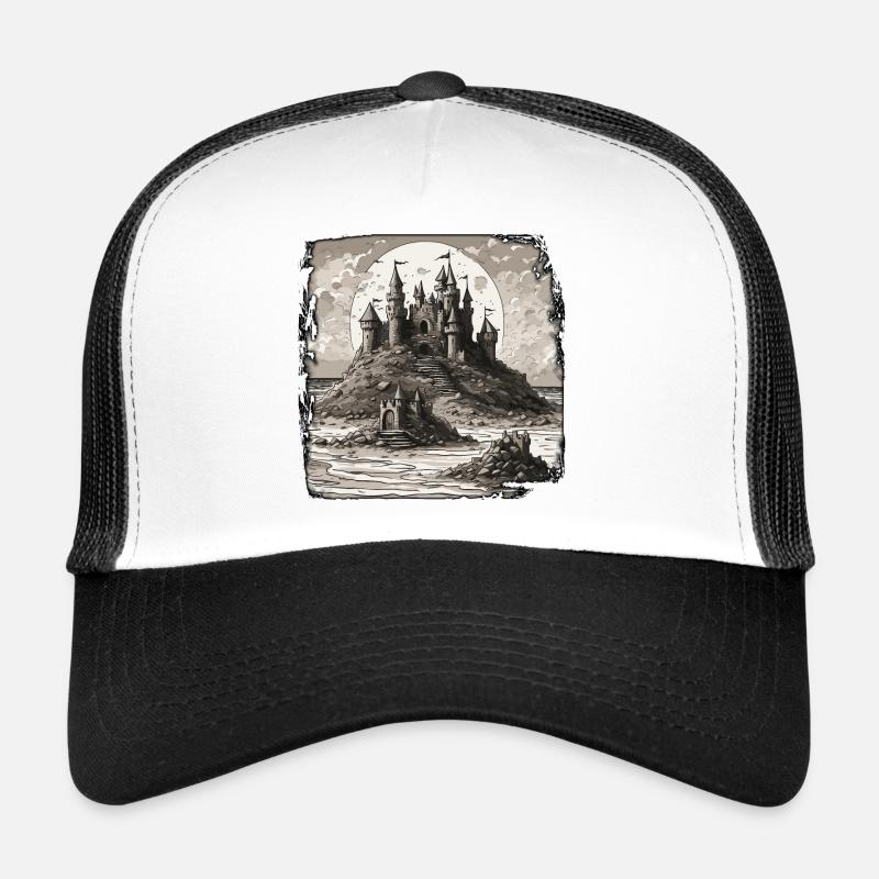 Château de sable / Construction / Jouer / Château / Vacances Casquette trucker 