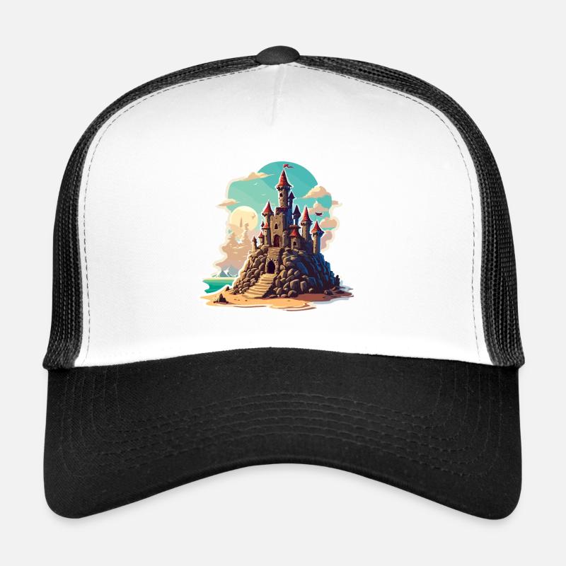 Château de sable / Construction / Jouer / Château / Vacances Casquette trucker 
