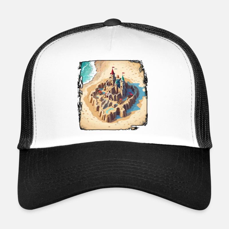 Sandcastle / Building / Playing / Castle / Holiday Trucker Cap