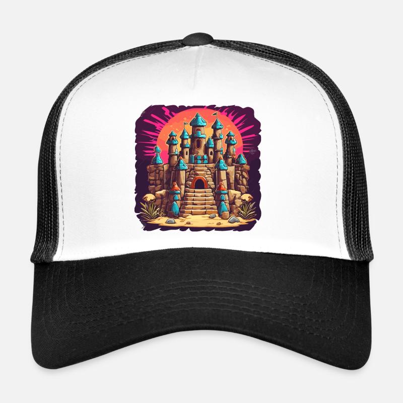 Sandcastle / Building / Playing / Castle / Holiday Trucker Cap