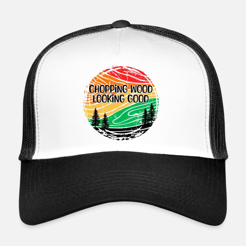 Bûcheron arbre foresterie déclaration bois boiseries Casquette trucker 