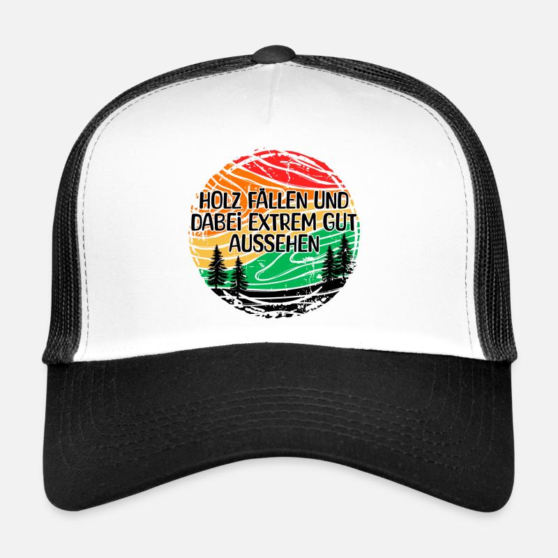 Déclaration de forestier arbre boiseries bois de bûcheron Casquette trucker 