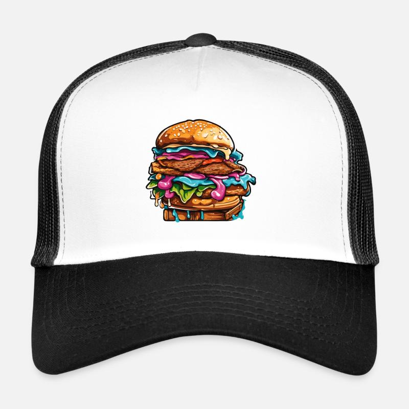 Burger / Fastfood / Essen / Brötchen / Rindfleisch Trucker Cap