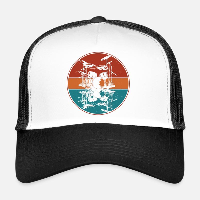 Drum set - Trucker Cap - white/black