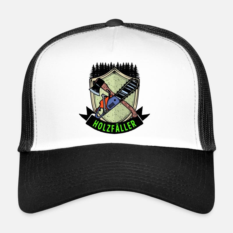 hache disant bûcheron tronçonneuse scie à bois scie à bois Casquette trucker 