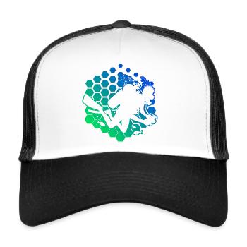 Scuba Tauchen Diver Tauchen Scuba Diver - Trucker Cap - Weiß/Schwarz - Vorne