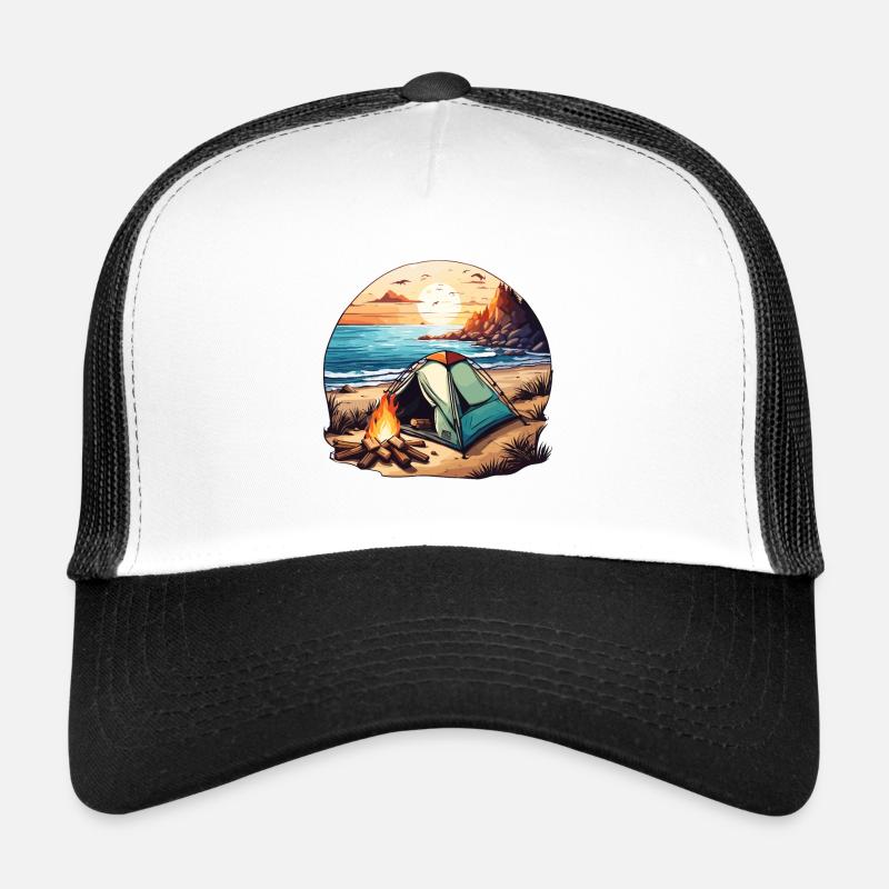 Forest / Wild / Tent / Wilderness / Trees / Life Trucker Cap