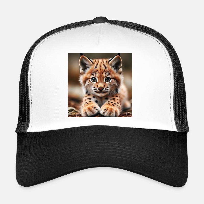 Iberian lynx cub Trucker Cap