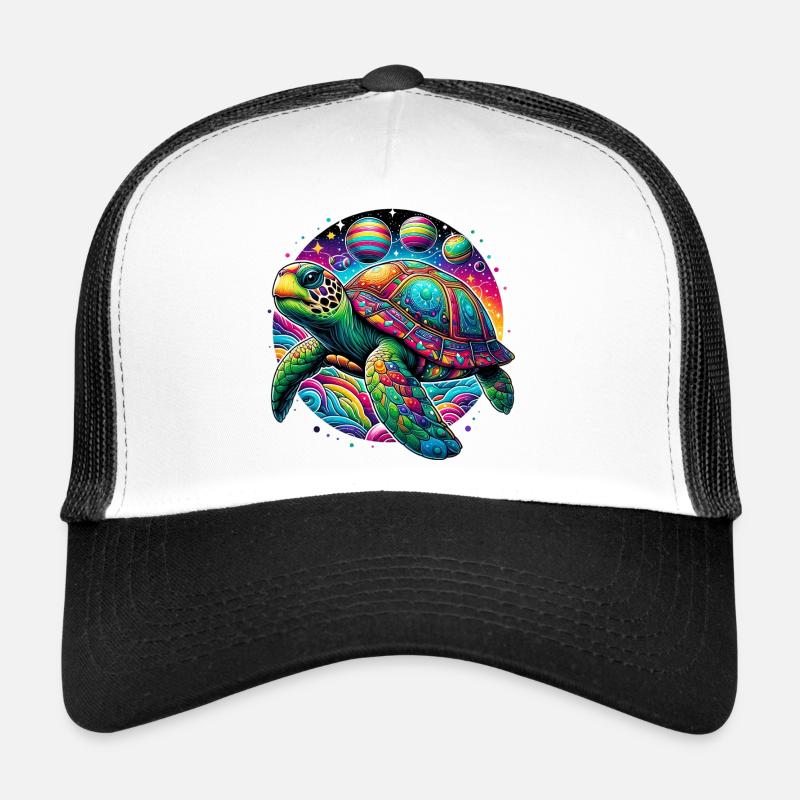 Schildkröte - Trucker Cap - Weiß/Schwarz