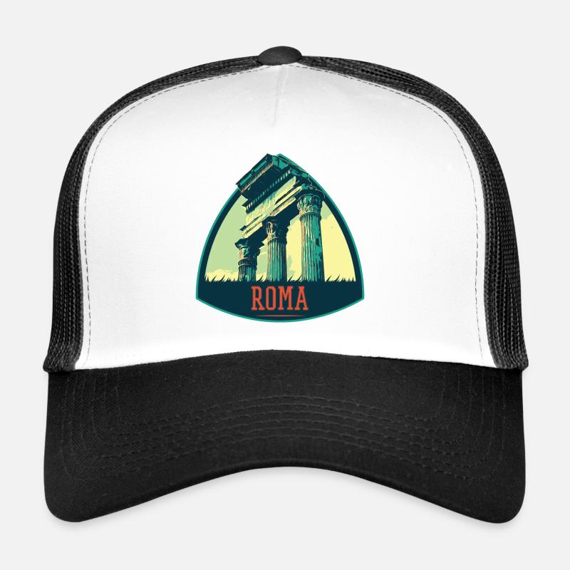 Illustration de Ruines Antiques à Rome Casquette trucker 