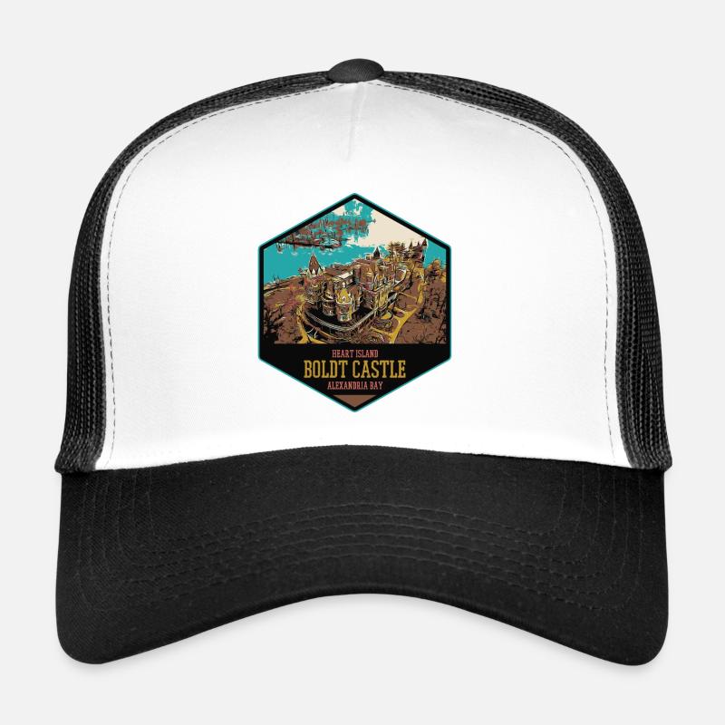Château de Boldt : Romance sur l'île Heart Casquette trucker 