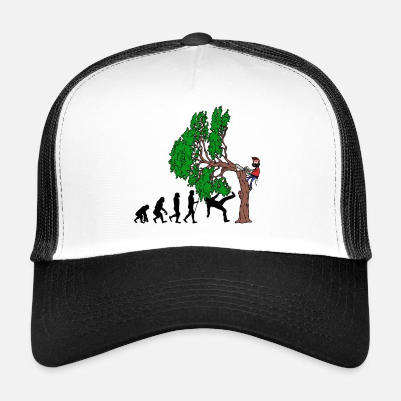 Tree Evolution Bois Bûcheron Forêt de bûcherons Casquette trucker 