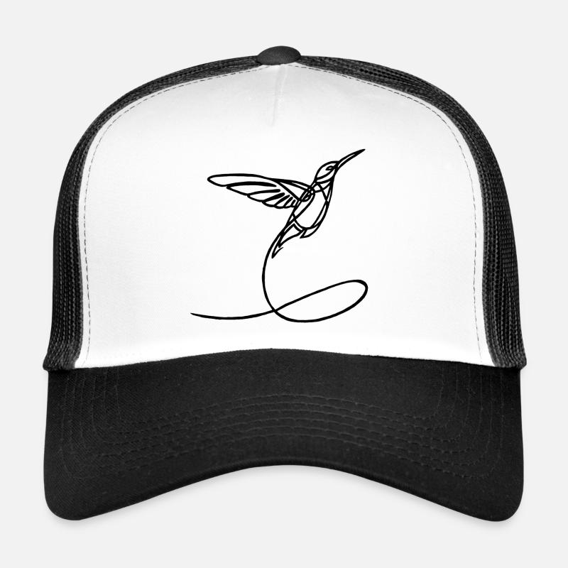 Oiseau étrange noir Casquette trucker 