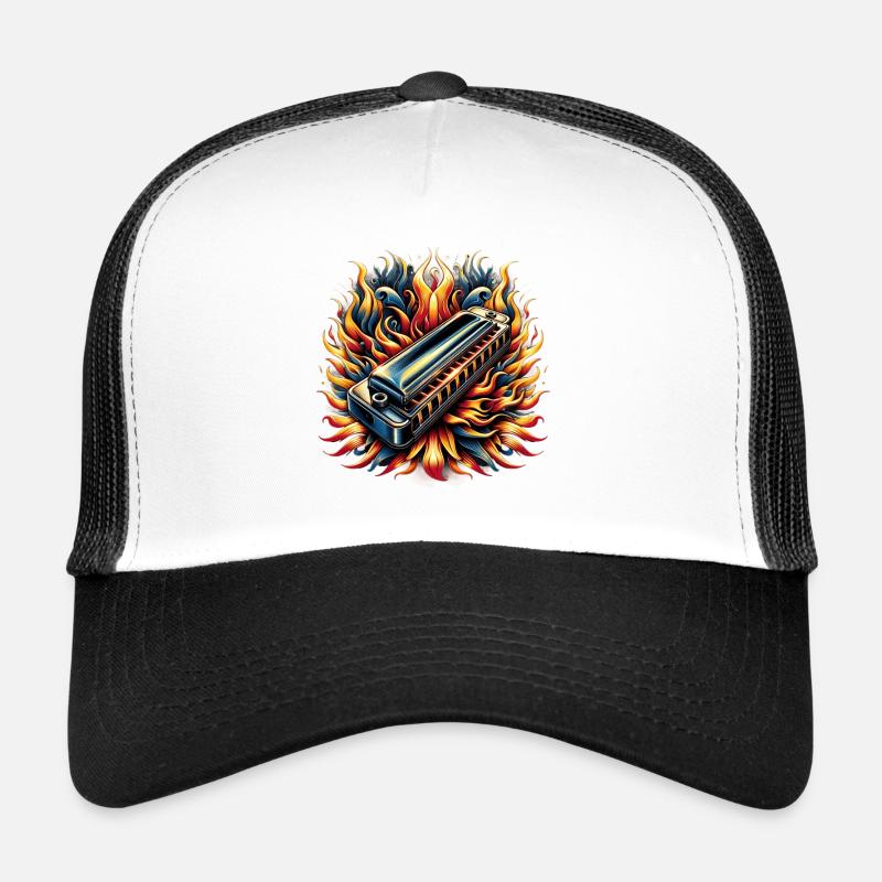Mundharmonika Abstraktes Design Trucker Cap
