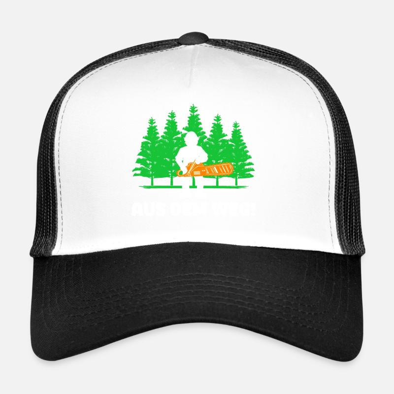 Foresterie bûcheron déclaration tronçonneuse arbre bois Casquette trucker 