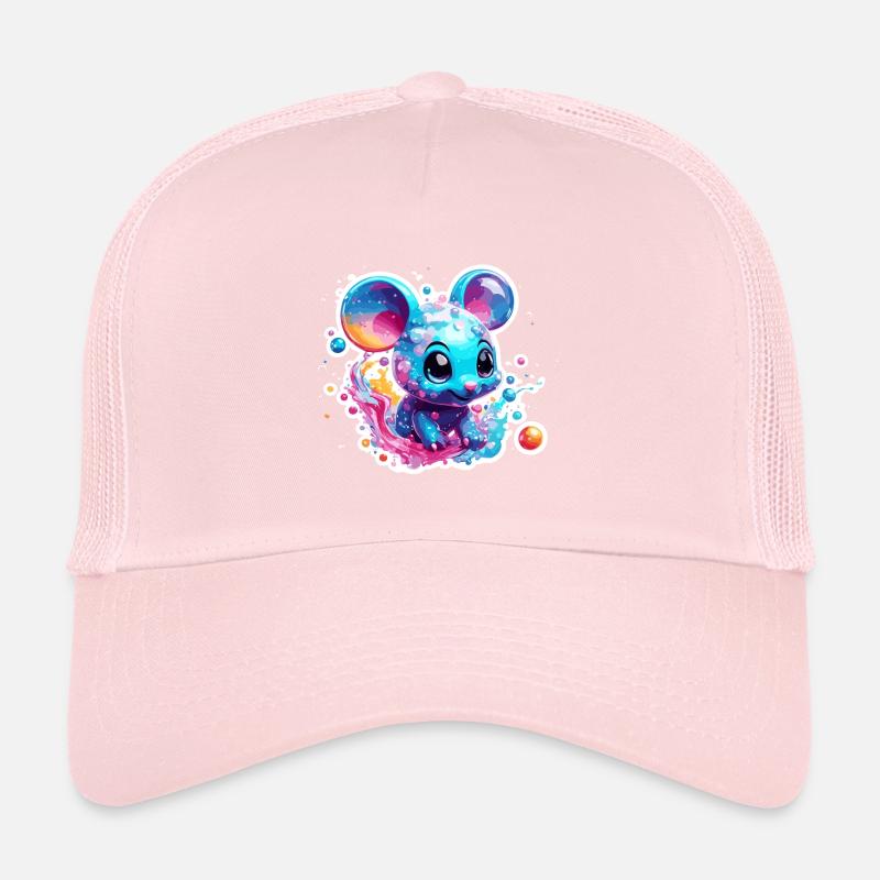Animal in Soap Bubble / Childlike / Cute / Mouse Trucker Cap
