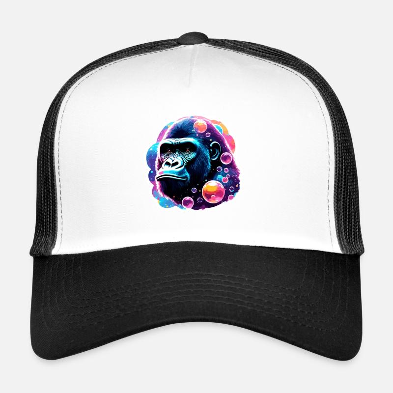 Tier in Seifenblase / kindlich / niedlich /Gorilla Trucker Cap