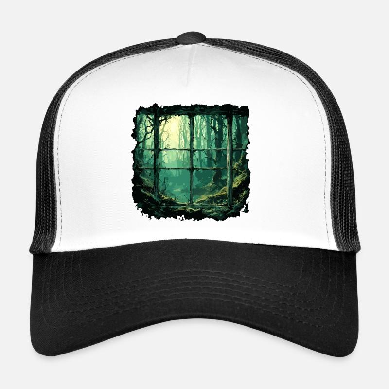Window in the Forest / Trees / View / Wilderness Trucker Cap