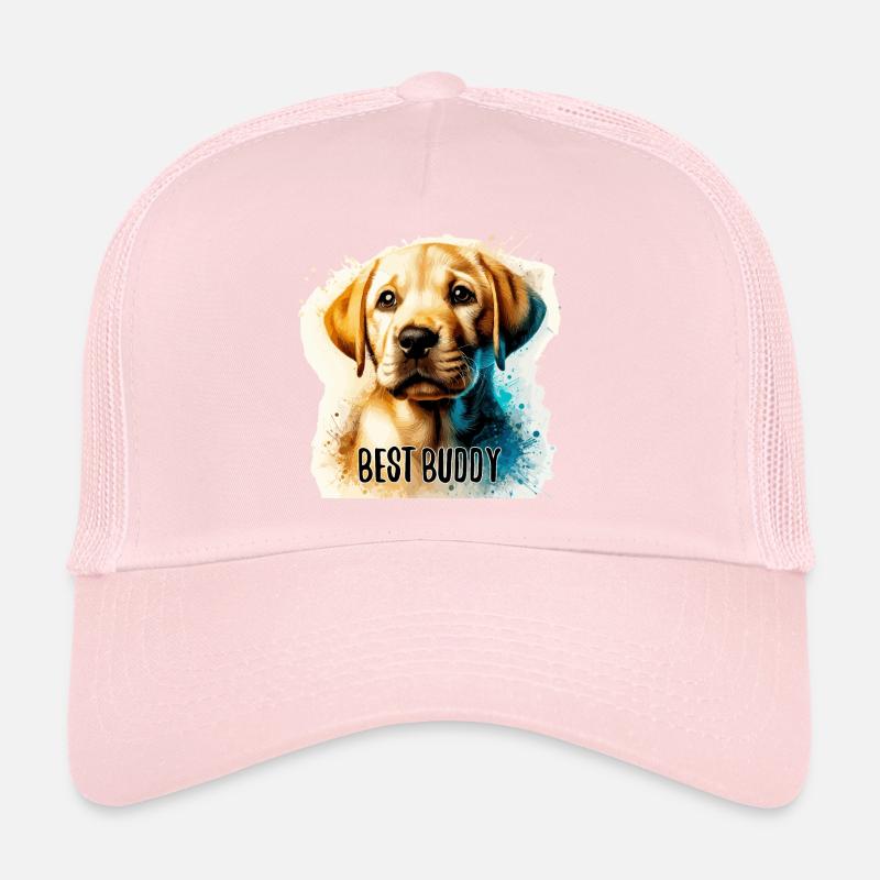 Labrador Retriever Chiot Mignon Meilleur Copain Casquette trucker 