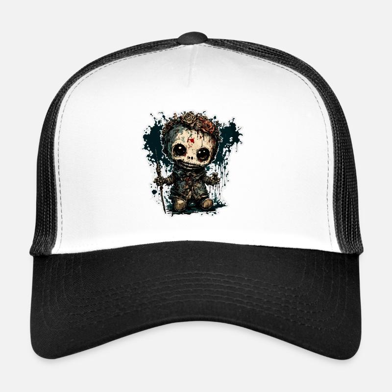 Poupée d’horreur / Halloween / Effrayant / Sombre Casquette trucker 