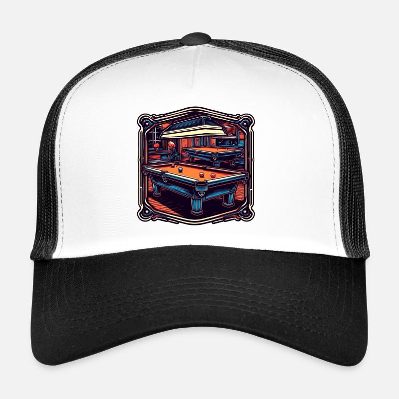 Billard / Boule de billard / 8 boules / billard / Kö Casquette trucker 