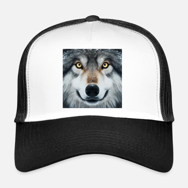 Le regard du loup Casquette trucker 