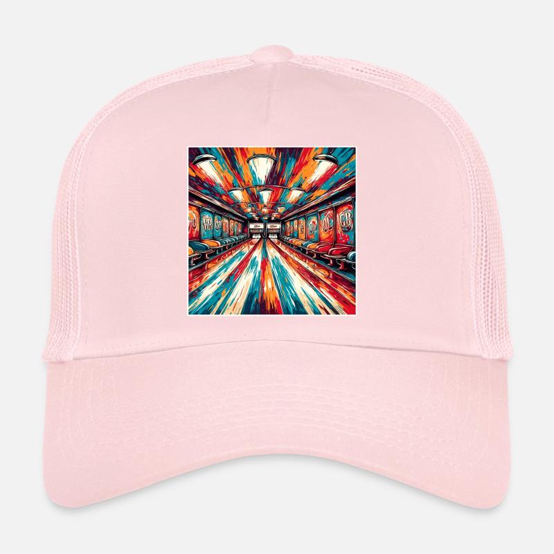 Bowling / Kegeln / Bowlingbahn / Pin / Strike Trucker Cap