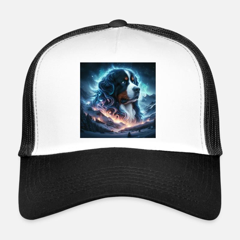 Berner Sennenhund - Trucker Cap - Weiß/Schwarz