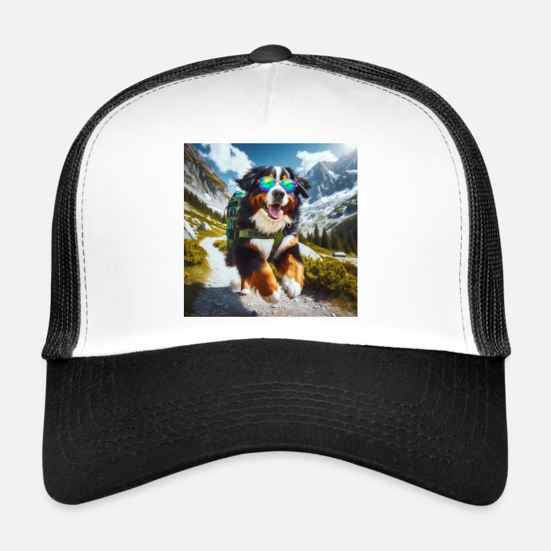 Berner Sennenhund - Trucker Cap - Weiß/Schwarz