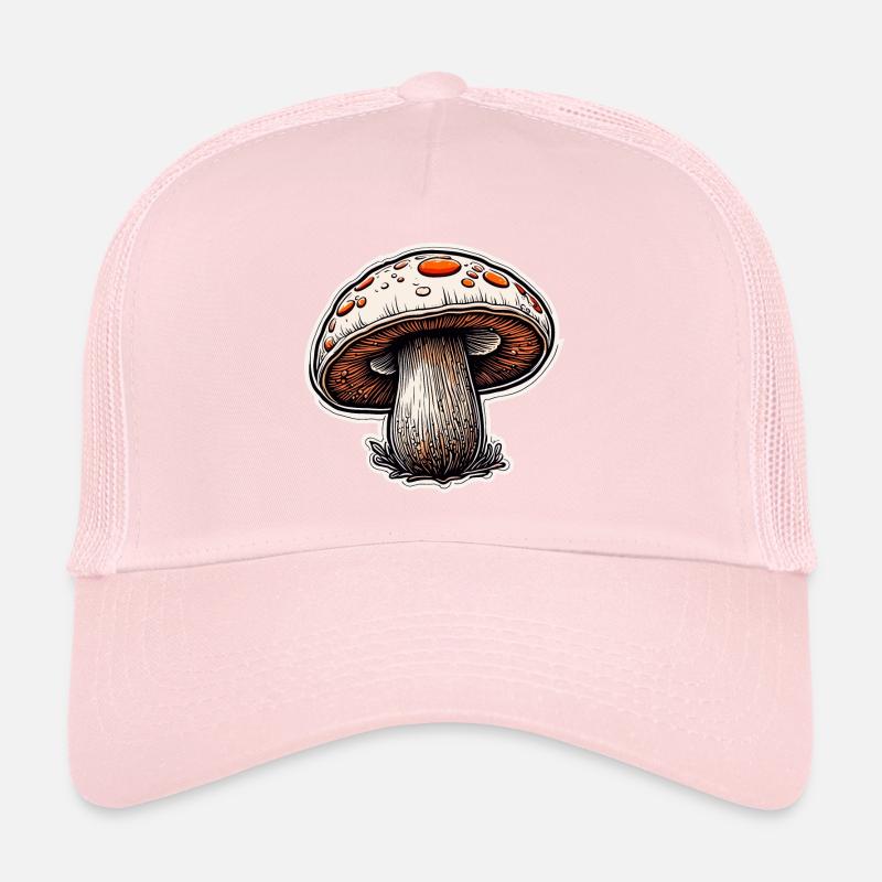 Champignon / Champignon / Prairie / Forêt / Goa / Psy Casquette trucker 