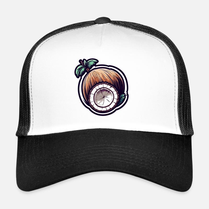 Coconut / Drink / Exotic / Tropical / Palm Trucker Cap